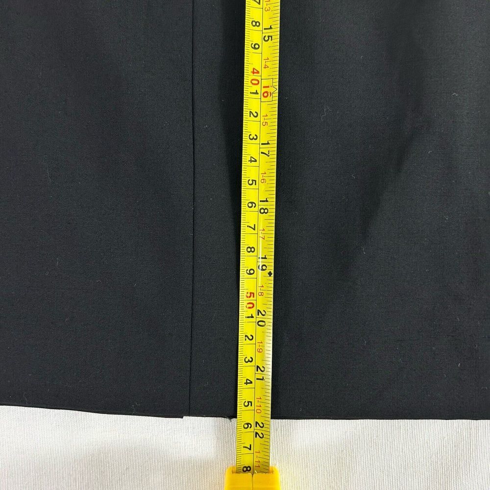 LAFAYETTE 148 New York $298 Black‎ Virgin Wool Classic Pencil Skirt Size 12 EUC - Picture 5 of 12
